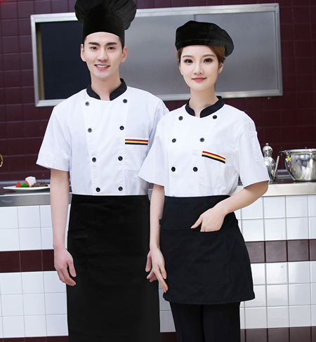 厨师工作服款式图片大全,怎么洗白?1