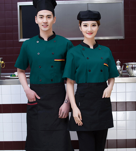 厨师工作服款式图片大全,怎么洗白?3