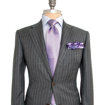 条纹西装之竖条纹西装该怎么搭配2